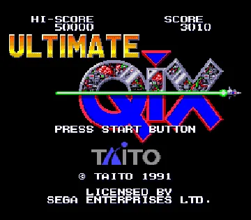 Ultimate QIX (USA) screen shot title